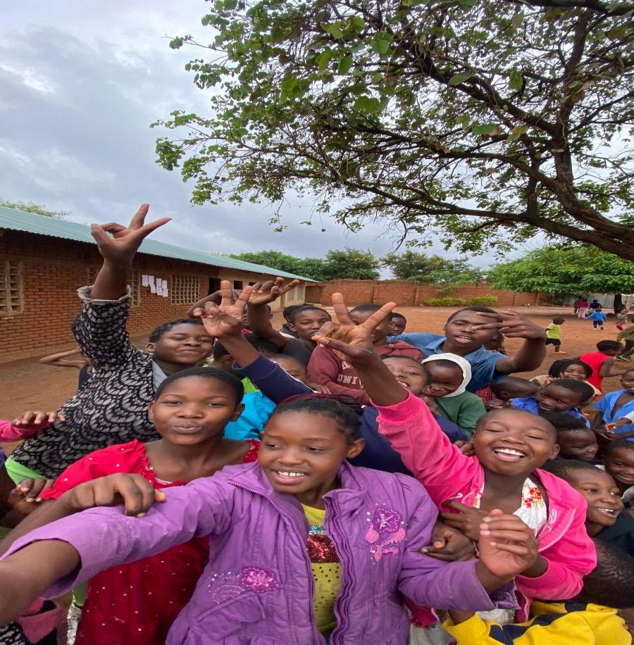 Domwe Primary School learners
